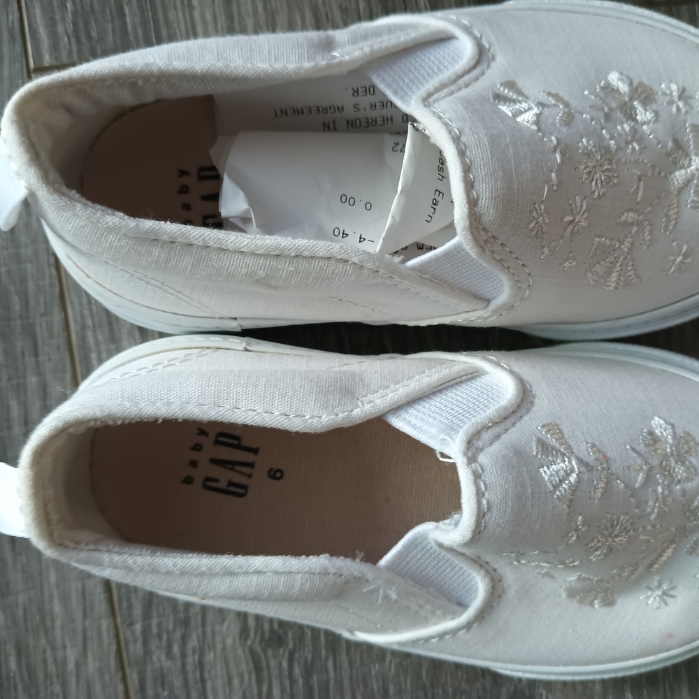 GAP Kids White Slip-On Shoes